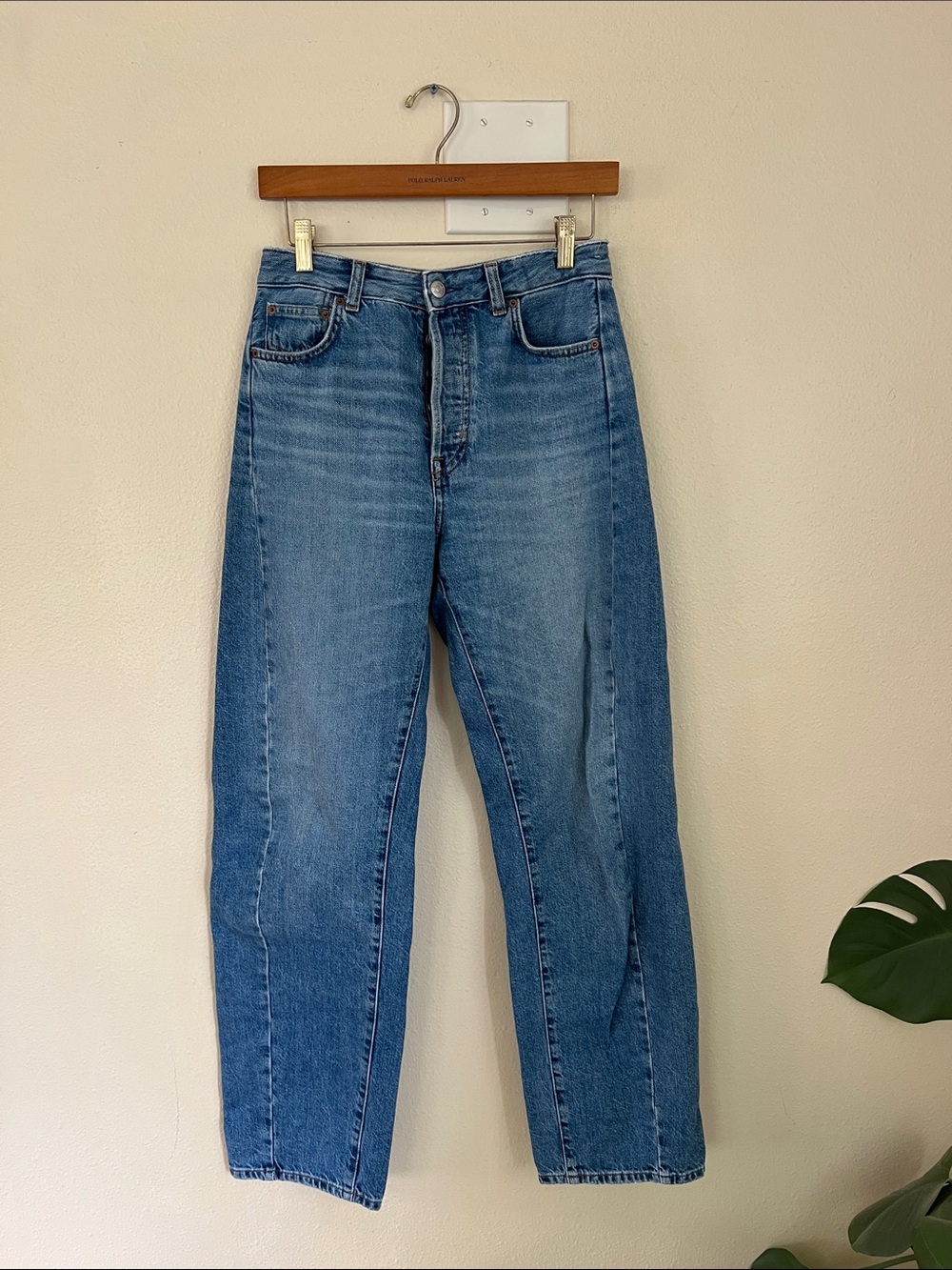 Madewell Curvy Pieced Barrel Leg Jean